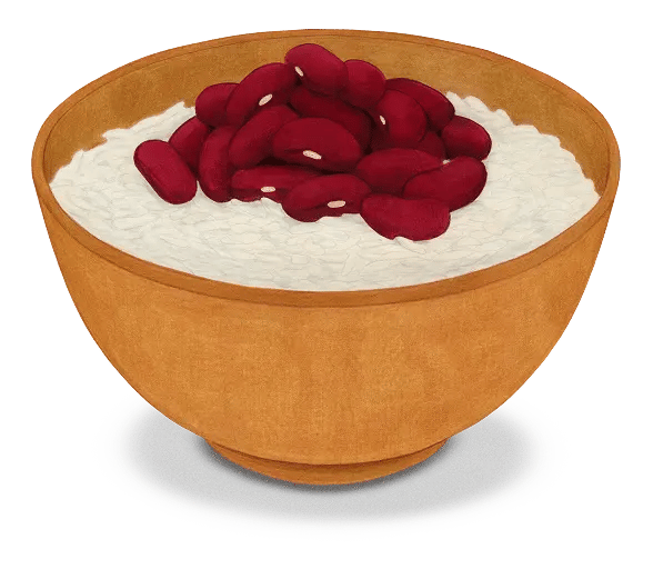 Bowl Rice Beans